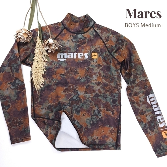 New Mares Camouflaged Performance Mock Turtle Compression Long Sleeve Bo… - Picture 1 of 8